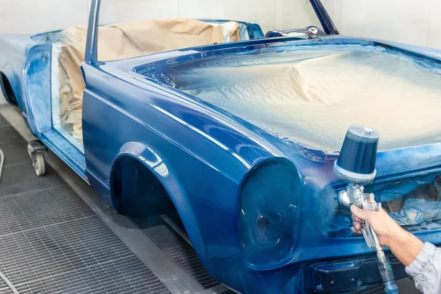 painter, spray, car, oldtimer, spray gun, paint, restoration, repair, auto, automobile, automotive, vehicle, old, vintage, service, car wallpapers, repair shop, mercedes. Auto repair shop software and performance metrics: map the repair order before you buy