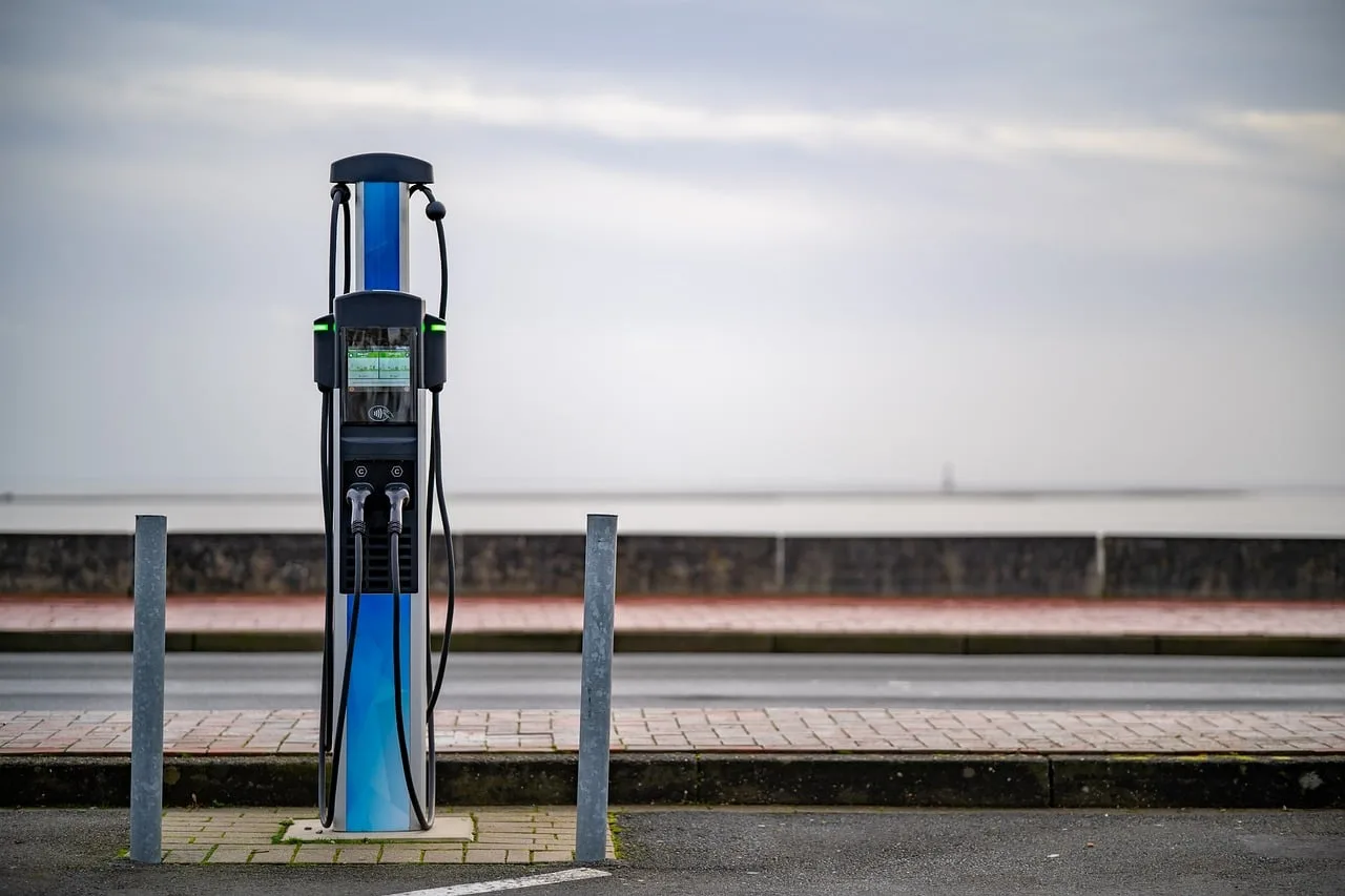 loading column, electric mobility, e mobility, charging station, electric car, e-mobile, charging option, traffic turnaround, electricity, electric drive, electromobile, climate change, ai generated. EV service equipment for auto repair shops: what to budget first
