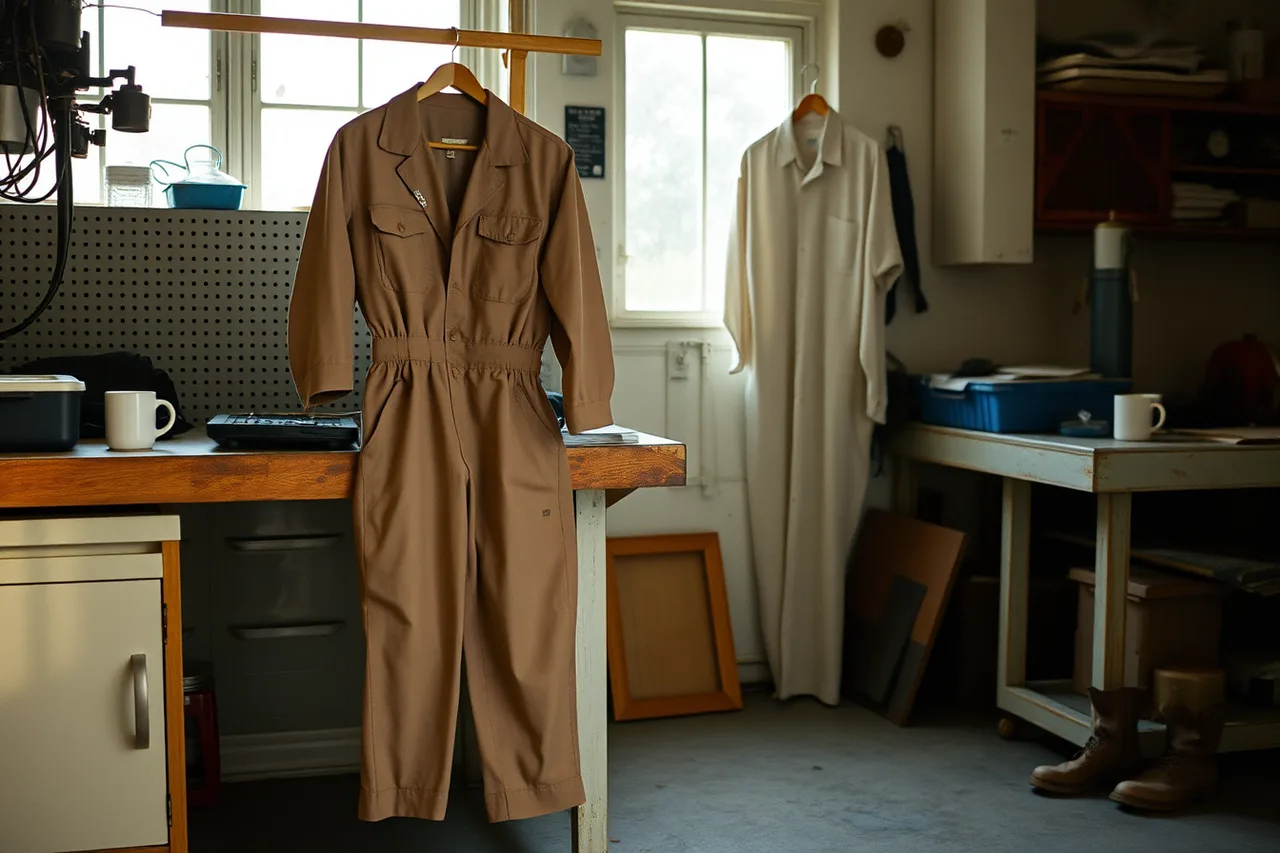 Technician in logo shop uniform shirt and coveralls (Which IRS deductions can an American auto repair shop claim?)